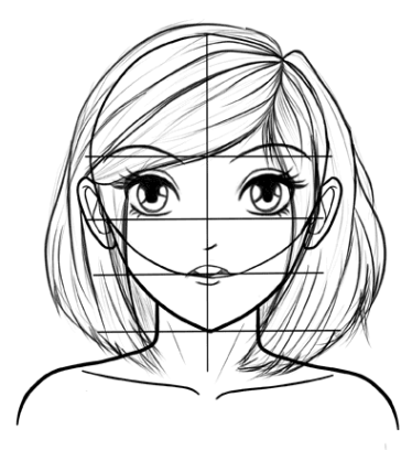 Dessiner un visage manga  Tuto facile dessin tête manga