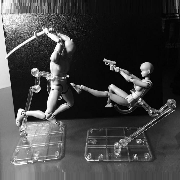 Body-kun + Body-chan - Gris - Offre Groupée 2 En 1 - Body Kun Figurine
