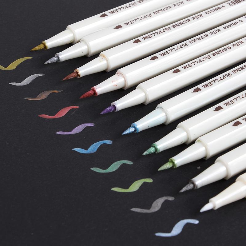 Feutres Couleurs Métalliques Lot De 10 - Body Kun Figurine