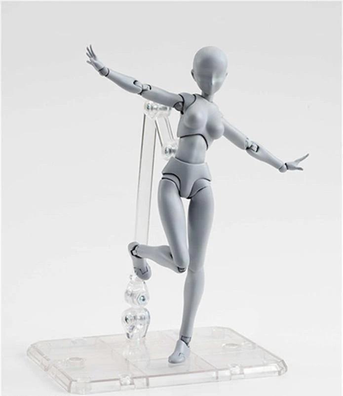 Body-Chan Figurine De Dessin - Grise - Body Kun Figurine