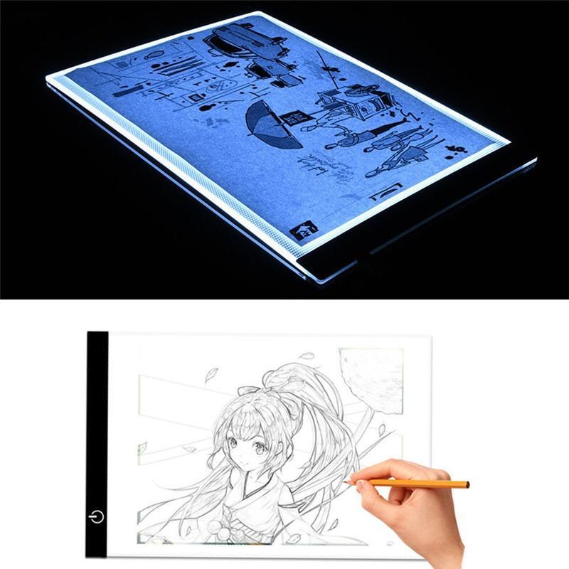 A4 Tablette Lumineuse Portable Pad Pour Dessiner LED avec un câble USB pour  Animation Esquisse Architecture Calligraphie